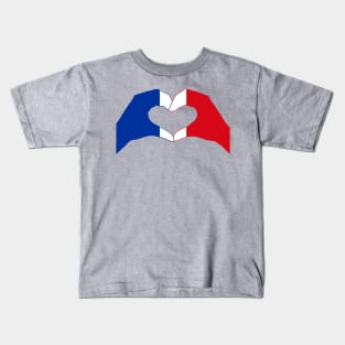 We Heart France Patriot Flag Series Kids T-Shirt